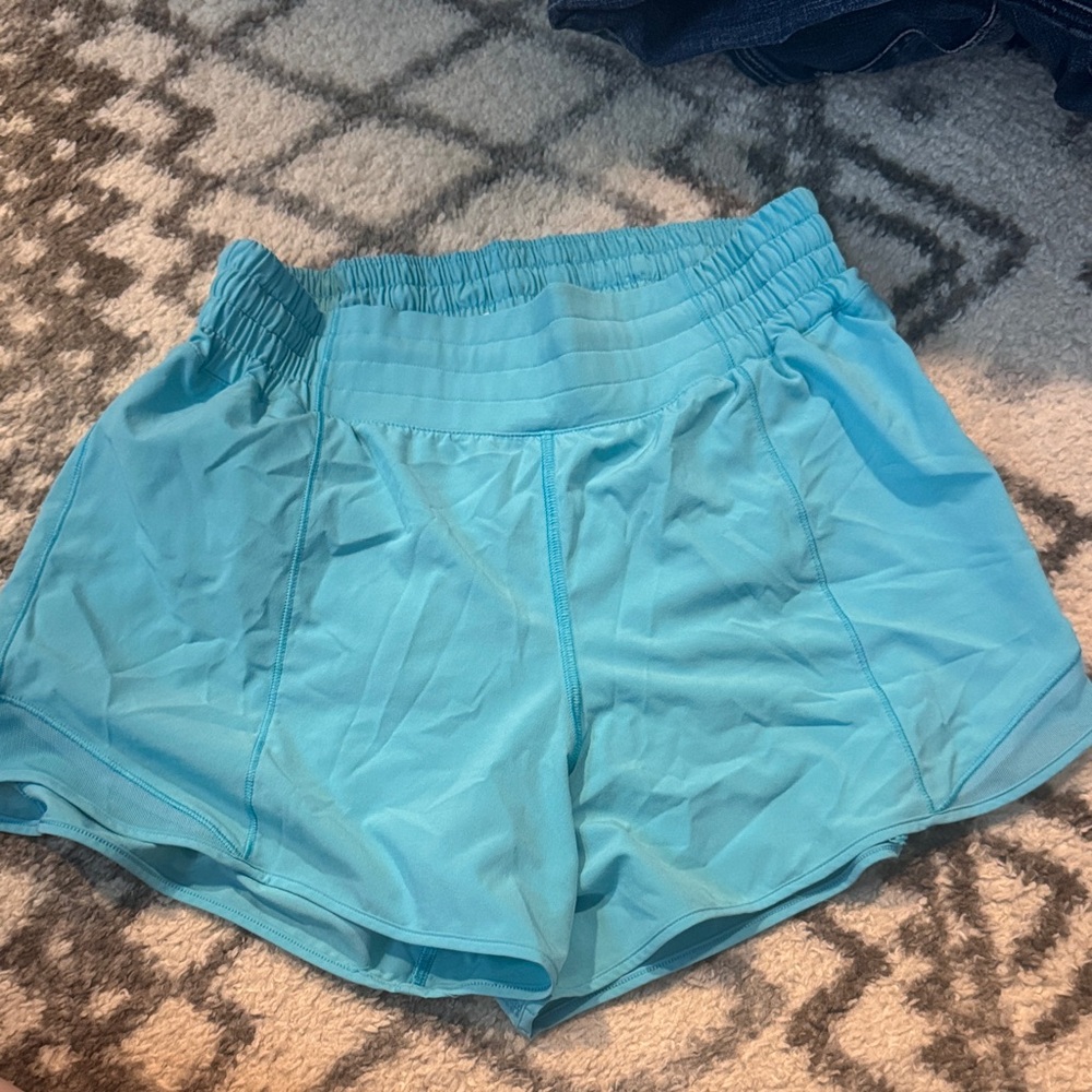 Lululemon Athletica Light Blue Athletic Shorts